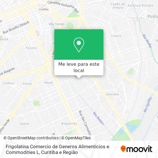 Frigolatina Comercio de Generos Alimenticios e Commodities L mapa