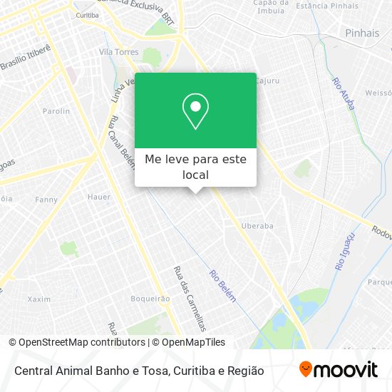 Central Animal Banho e Tosa mapa