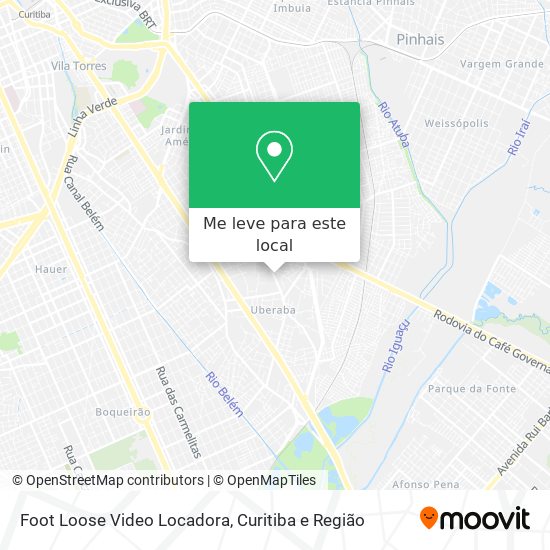Foot Loose Video Locadora mapa