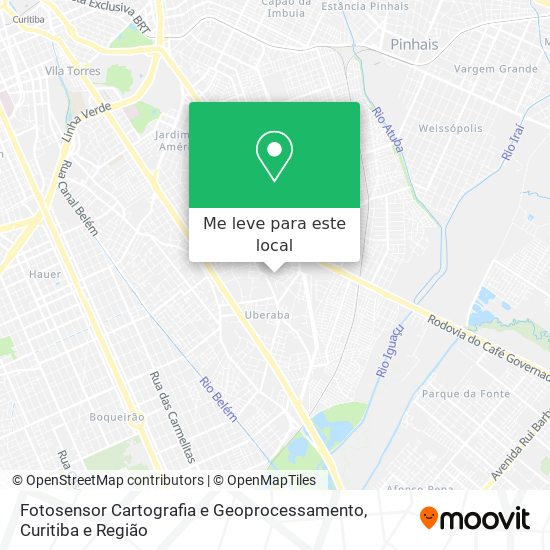 Fotosensor Cartografia e Geoprocessamento mapa