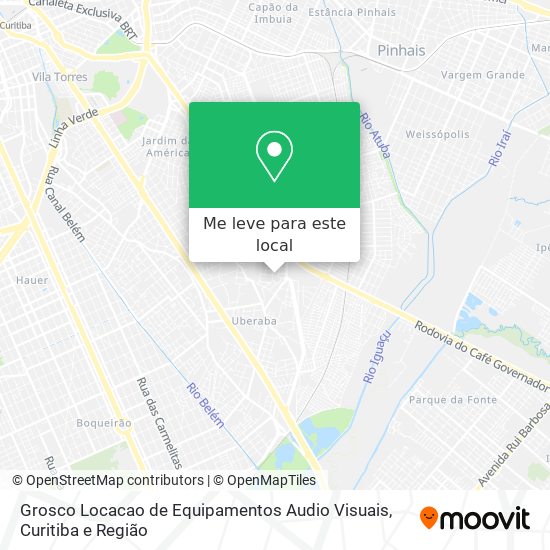 Grosco Locacao de Equipamentos Audio Visuais mapa
