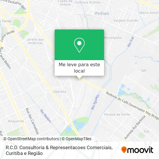 R.C.D. Consultoria & Representacoes Comerciais mapa