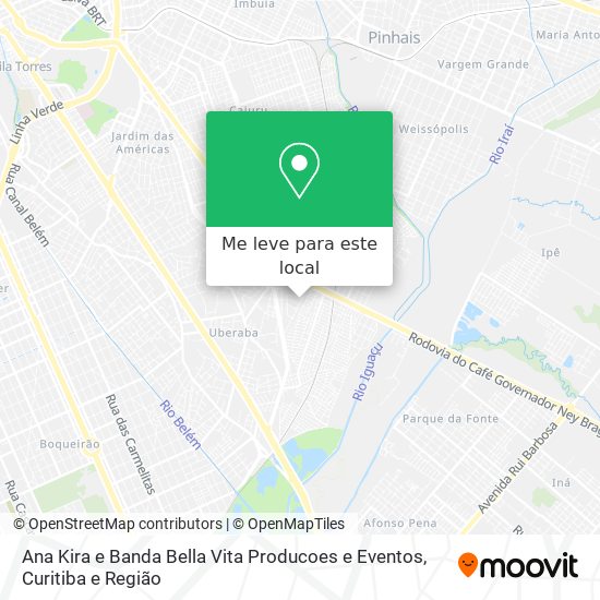 Ana Kira e Banda Bella Vita Producoes e Eventos mapa