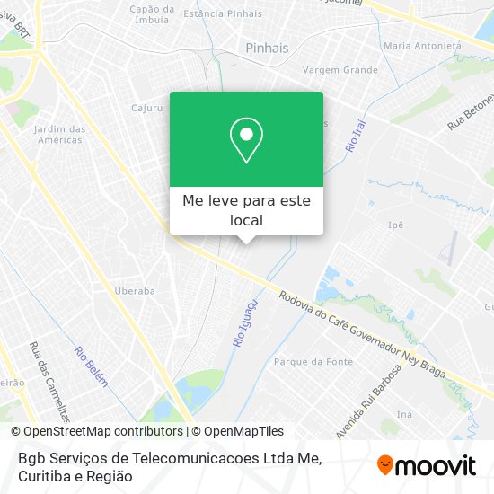 Bgb Serviços de Telecomunicacoes Ltda Me mapa