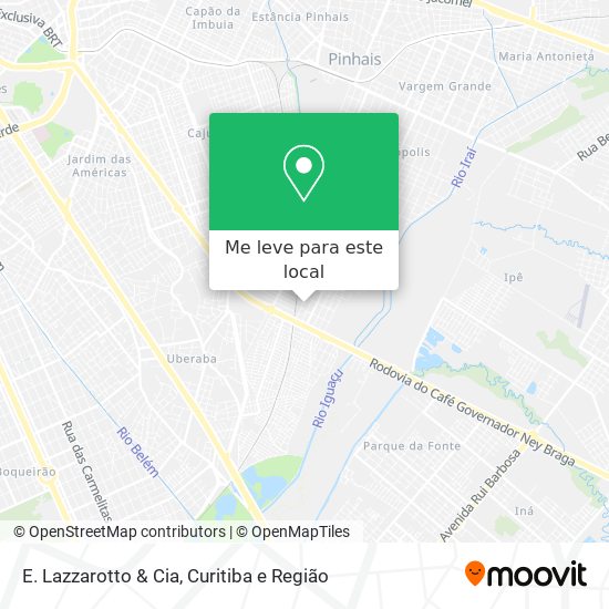E. Lazzarotto & Cia mapa