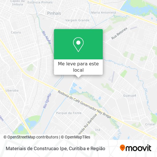Materiais de Construcao Ipe mapa