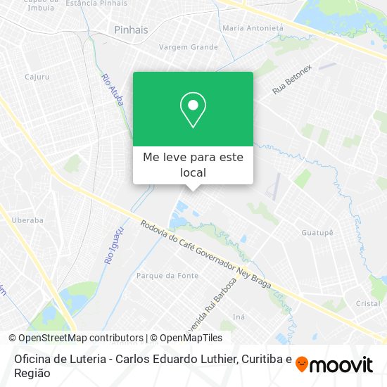 Oficina de Luteria - Carlos Eduardo Luthier mapa