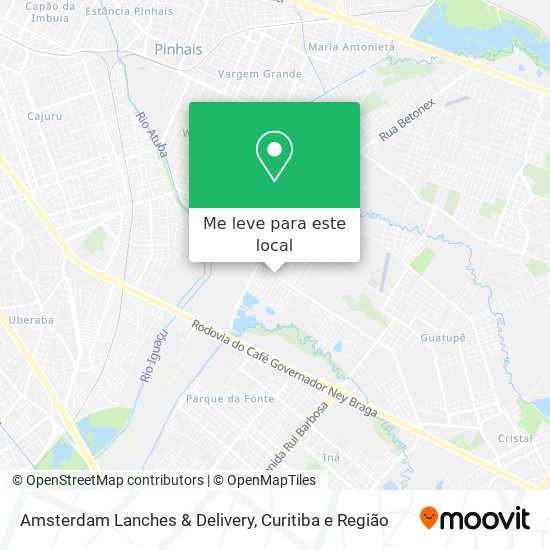 Amsterdam Lanches & Delivery mapa