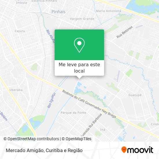 Mercado Amigão mapa