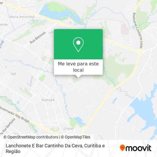 Lanchonete E Bar Cantinho Da Ceva mapa