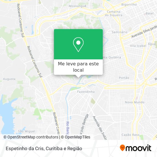 Espetinho da Cris mapa