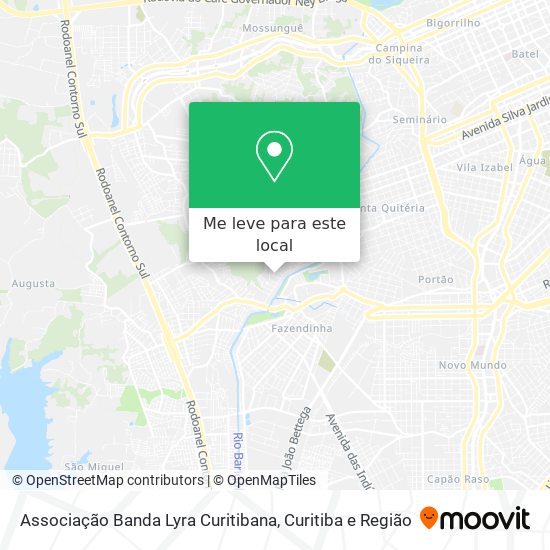 Associação Banda Lyra Curitibana mapa