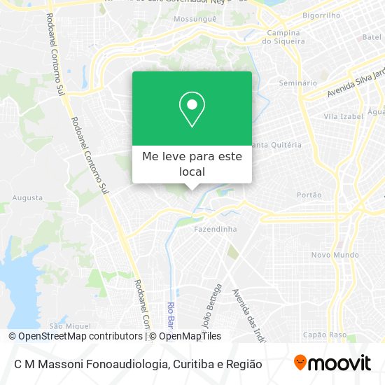 C M Massoni Fonoaudiologia mapa