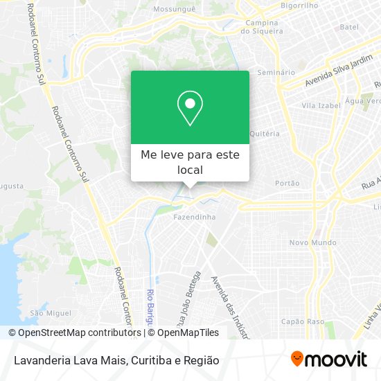 Lavanderia Lava Mais mapa