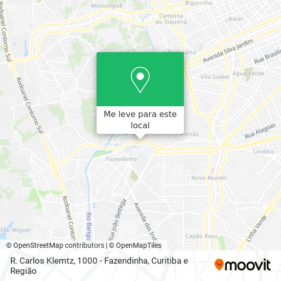 R. Carlos Klemtz, 1000 - Fazendinha mapa