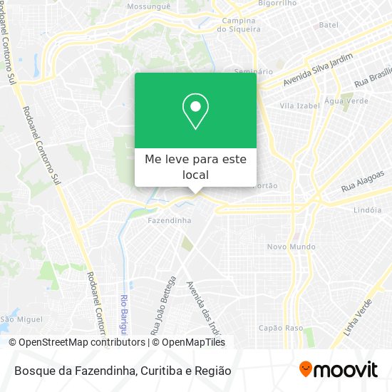 Bosque da Fazendinha mapa