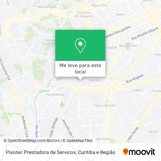 Pisotec Prestadora de Servicos mapa