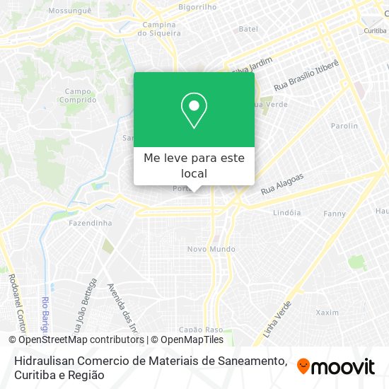 Hidraulisan Comercio de Materiais de Saneamento mapa