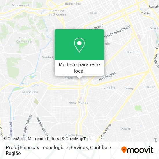 Proloj Financas Tecnologia e Servicos mapa