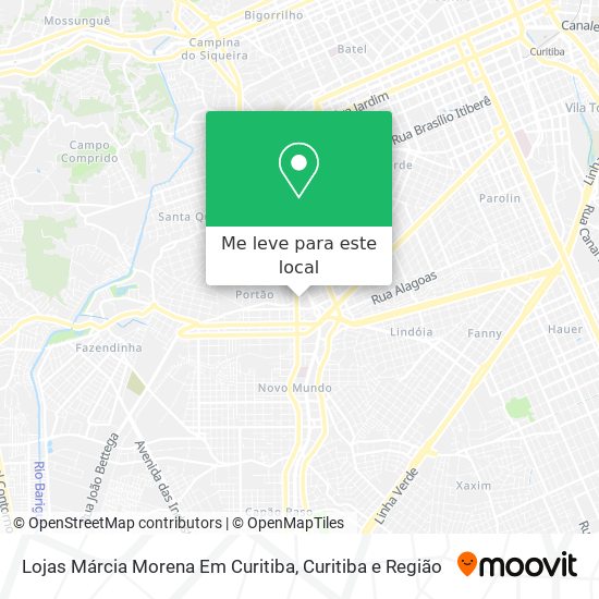 Lojas Márcia Morena Em Curitiba mapa