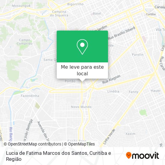 Lucia de Fatima Marcos dos Santos mapa