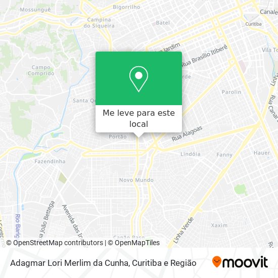Adagmar Lori Merlim da Cunha mapa