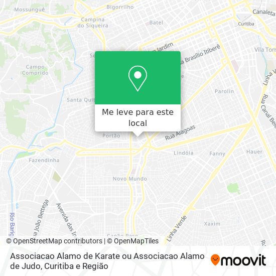 Associacao Alamo de Karate ou Associacao Alamo de Judo mapa