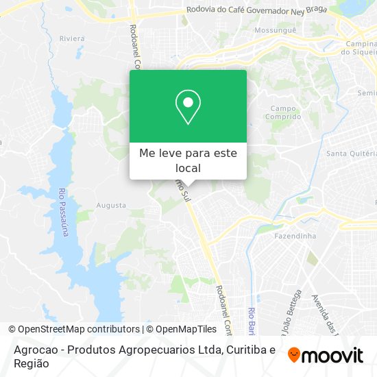 Agrocao - Produtos Agropecuarios Ltda mapa
