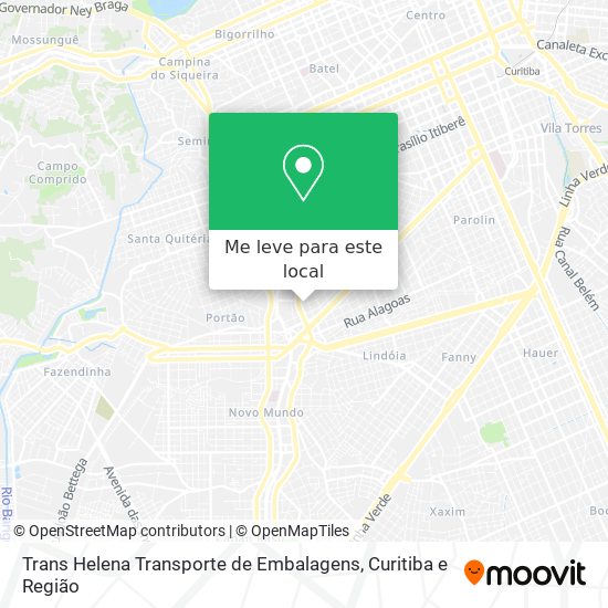 Trans Helena Transporte de Embalagens mapa