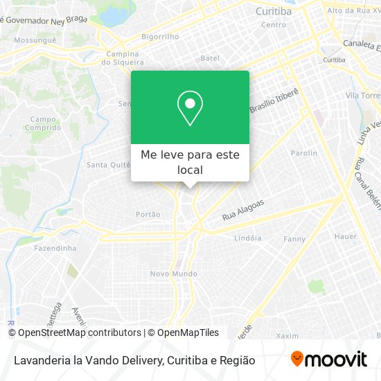 Lavanderia la Vando Delivery mapa