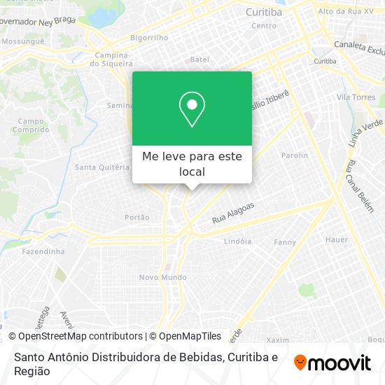 Santo Antônio Distribuidora de Bebidas mapa