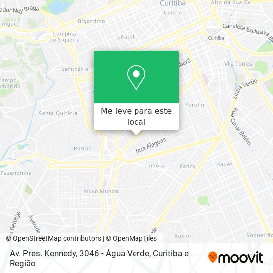 Av. Pres. Kennedy, 3046 - Água Verde mapa