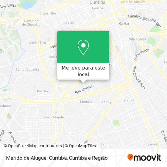 Marido de Aluguel Curitiba mapa