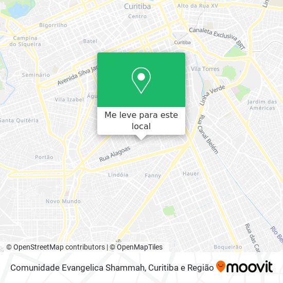 Comunidade Evangelica Shammah mapa