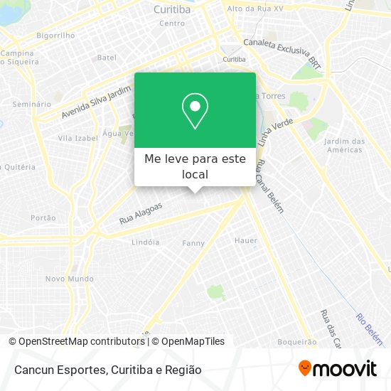 Cancun Esportes mapa