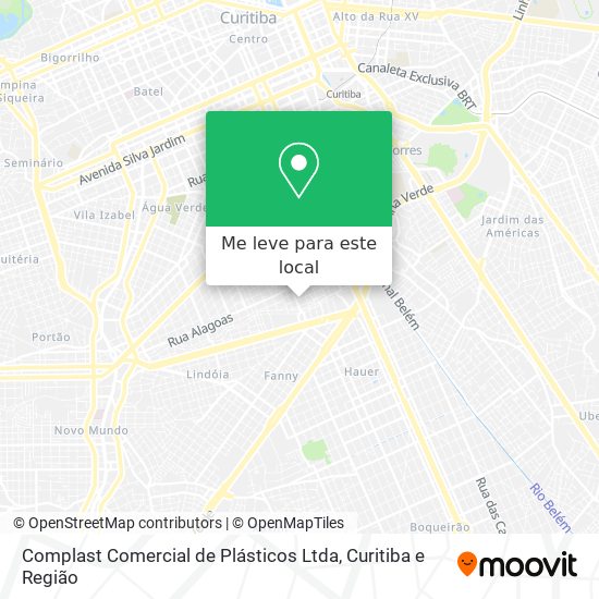 Complast Comercial de Plásticos Ltda mapa
