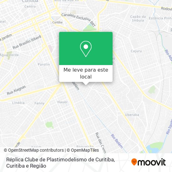 Réplica Clube de Plastimodelismo de Curitiba mapa
