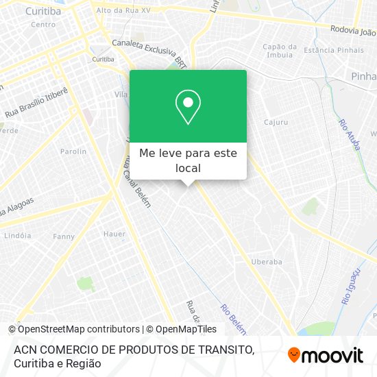 ACN COMERCIO DE PRODUTOS DE TRANSITO mapa
