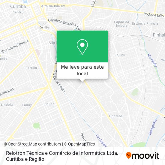 Relotron Técnica e Comércio de Informática Ltda mapa