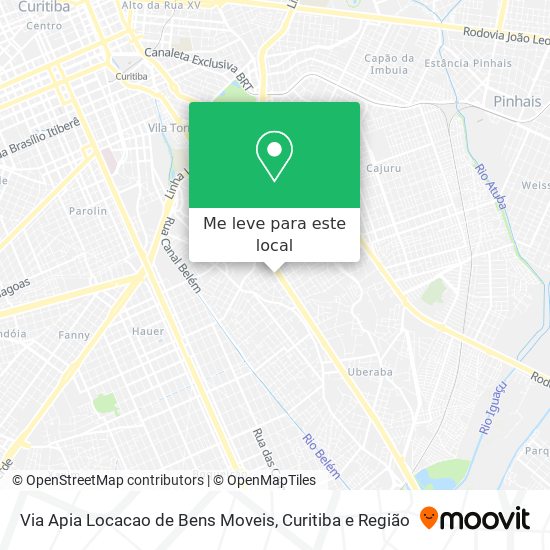 Via Apia Locacao de Bens Moveis mapa