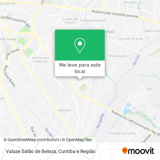 Valaze Salão de Beleza mapa