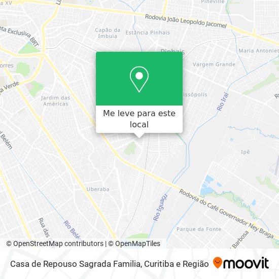 Casa de Repouso Sagrada Familia mapa