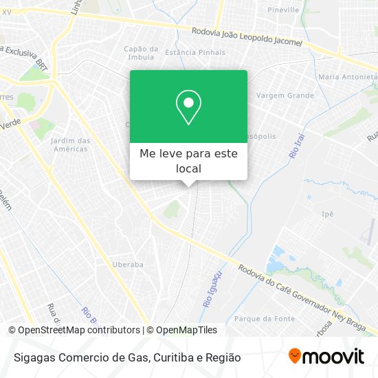 Sigagas Comercio de Gas mapa