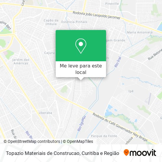 Topazio Materiais de Construcao mapa