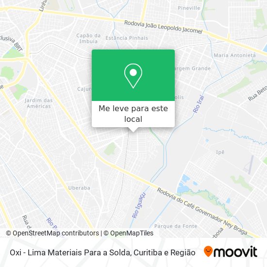 Oxi - Lima Materiais Para a Solda mapa