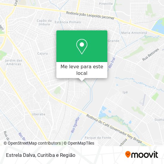 Estrela Dalva mapa