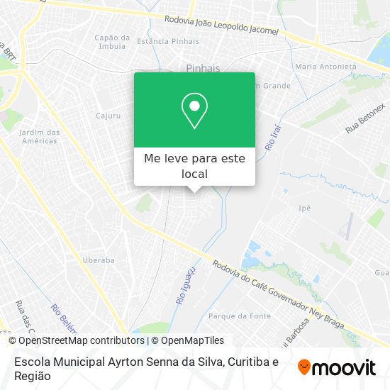 Escola Municipal Ayrton Senna da Silva mapa