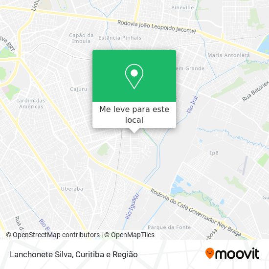 Lanchonete Silva mapa