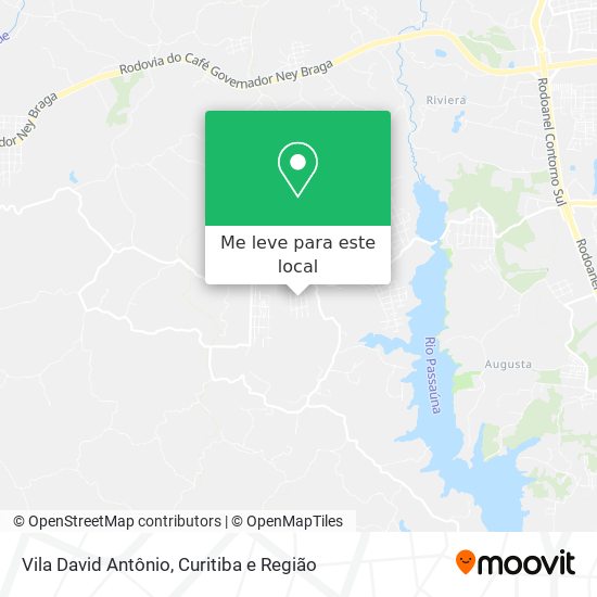 Vila David Antônio mapa