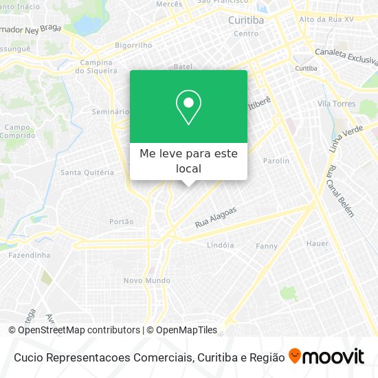 Cucio Representacoes Comerciais mapa